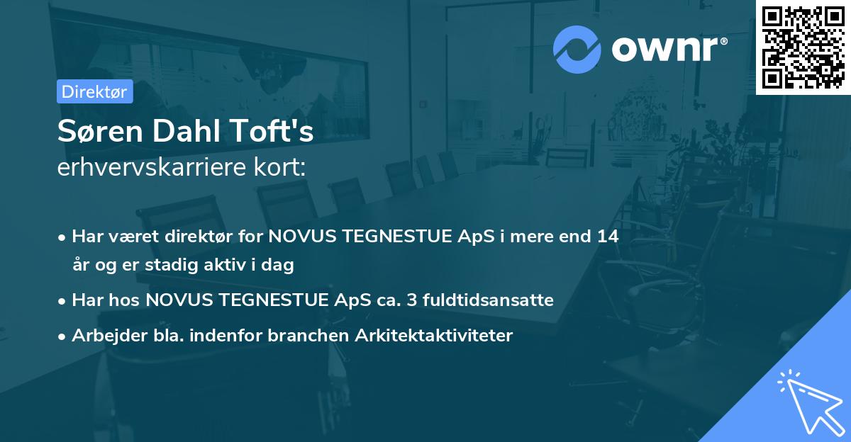 Søren Dahl Toft's erhvervskarriere kort