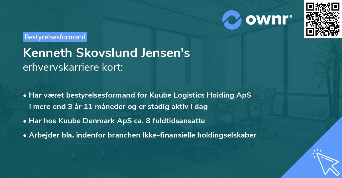 Kenneth Skovslund Jensen's erhvervskarriere kort