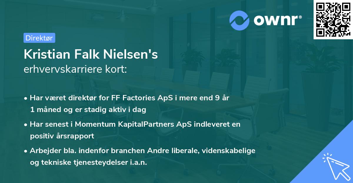 Kristian Falk Nielsen's erhvervskarriere kort