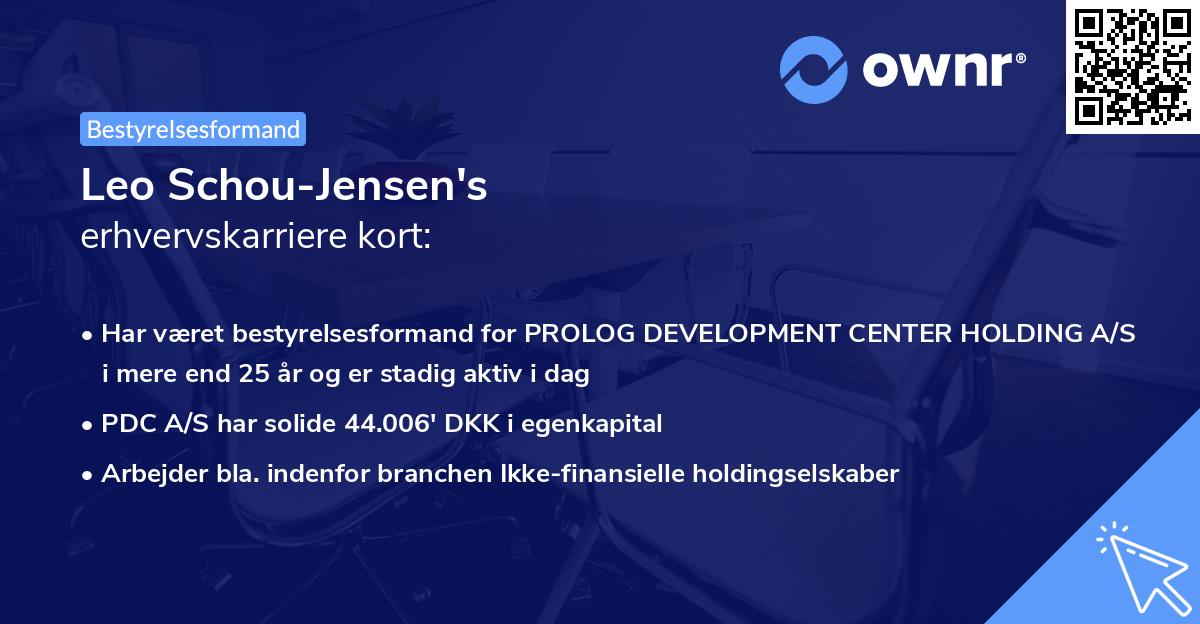 Leo Schou-Jensen's erhvervskarriere kort