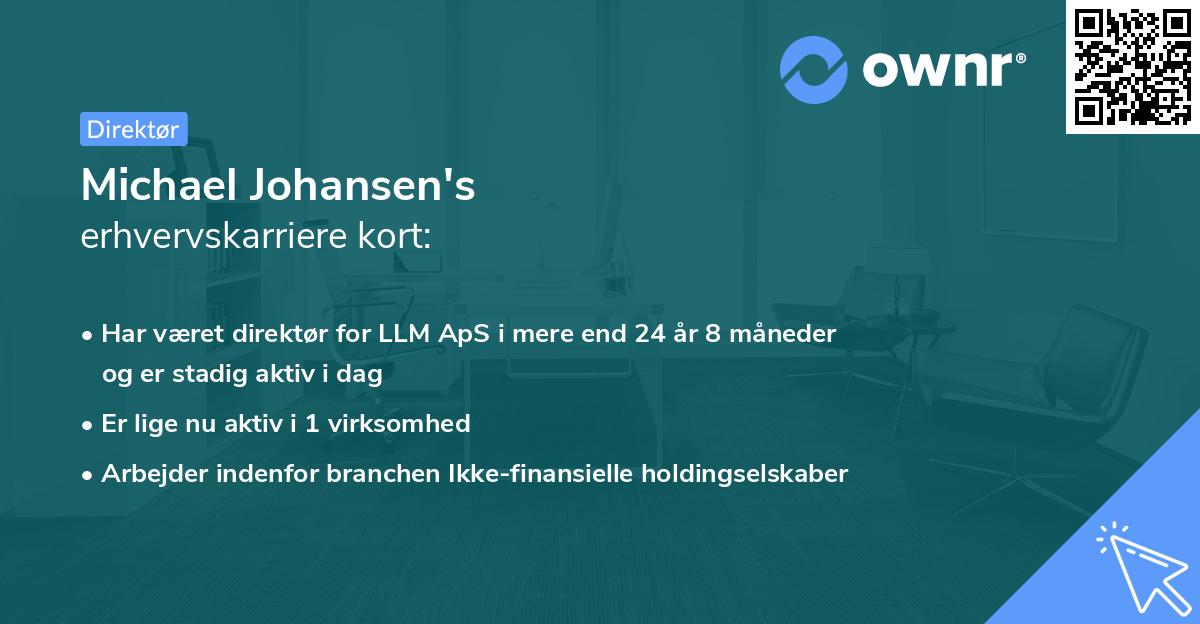 Michael Johansen's erhvervskarriere kort