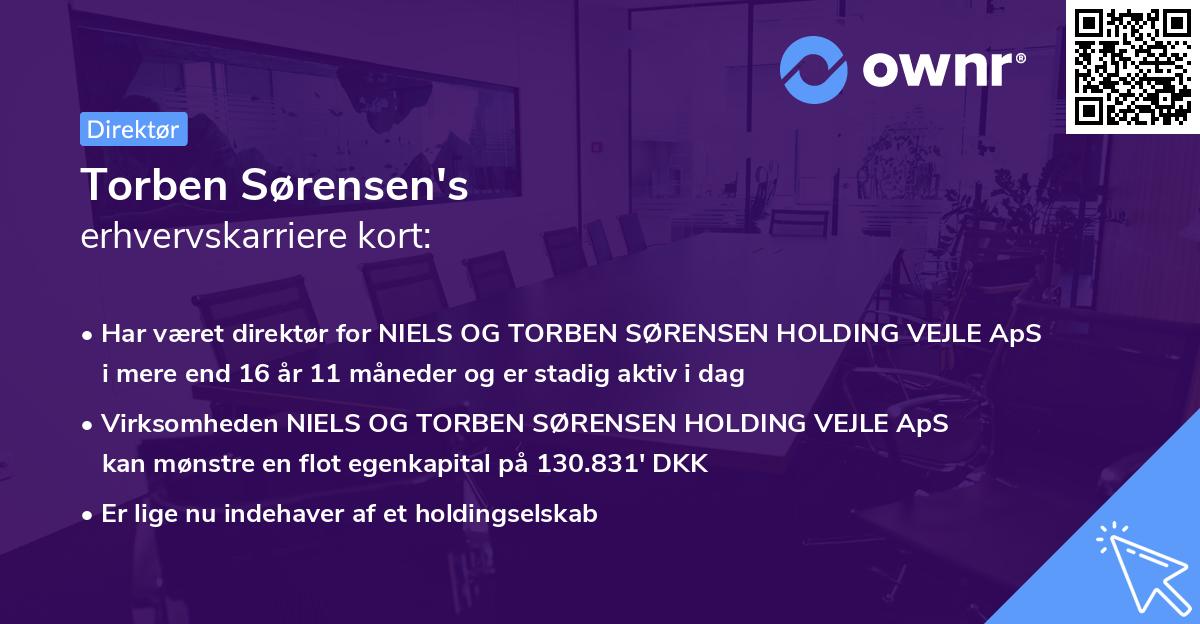 Torben Sørensen's erhvervskarriere kort