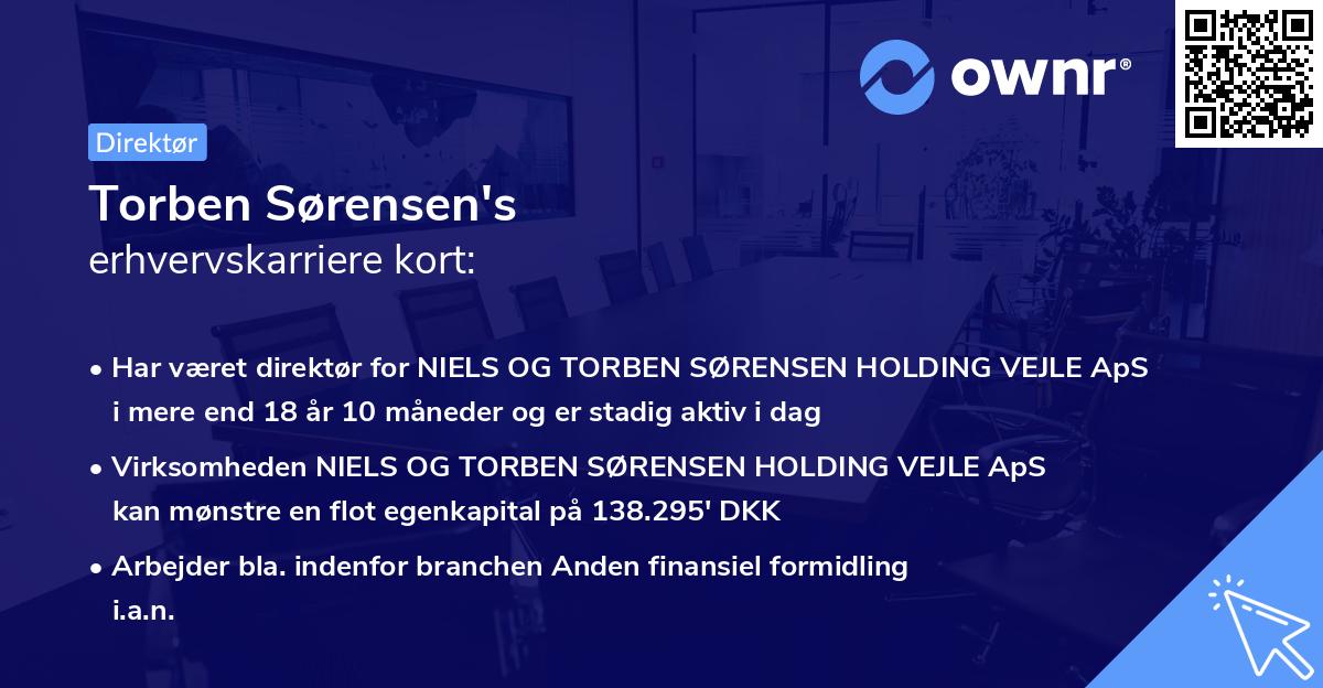 Torben Sørensen's erhvervskarriere kort