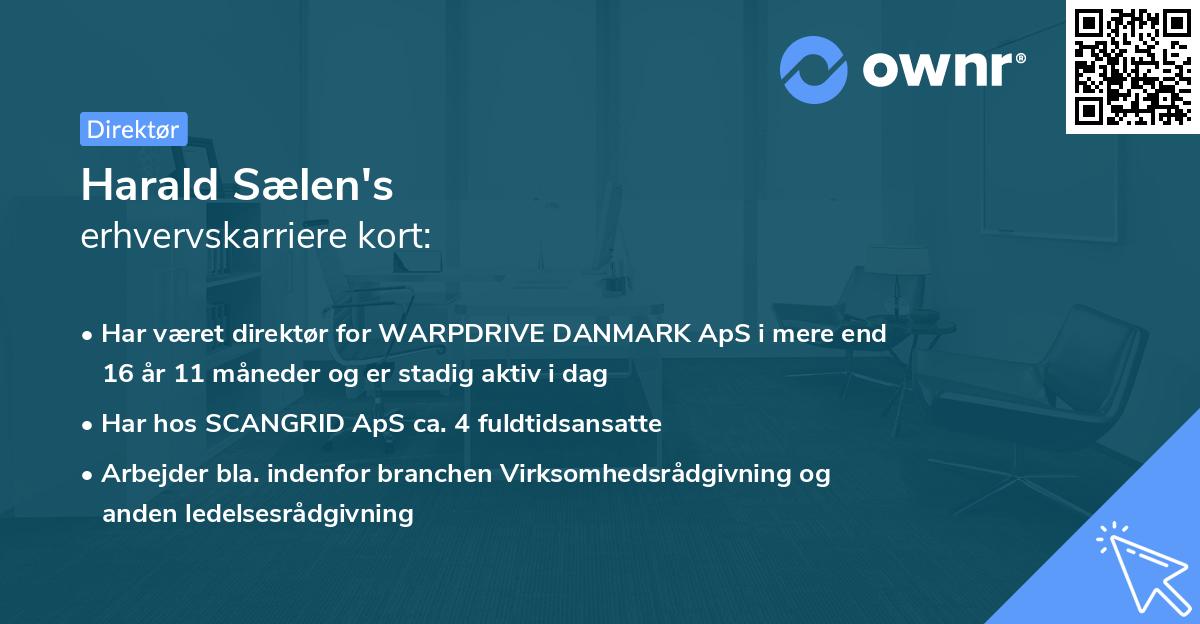 Harald Sælen's erhvervskarriere kort