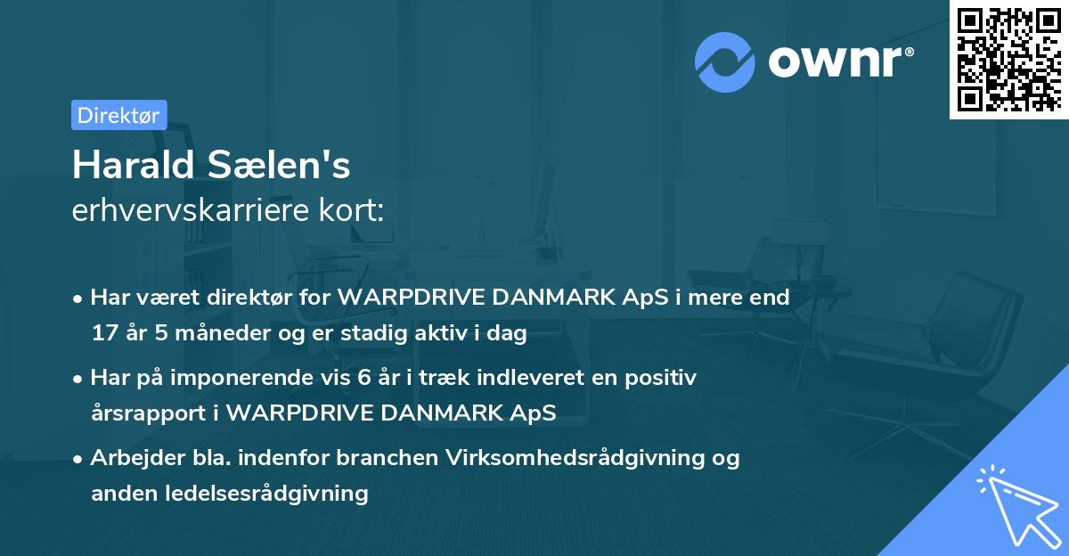 Harald Sælen's erhvervskarriere kort