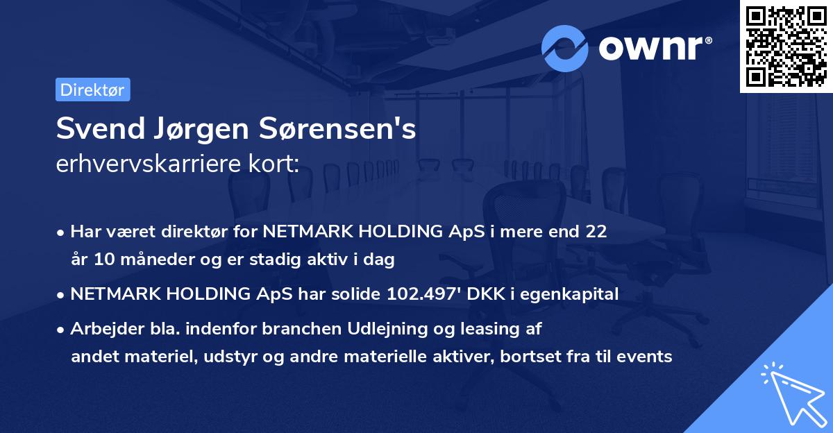 Svend Jørgen Sørensen's erhvervskarriere kort