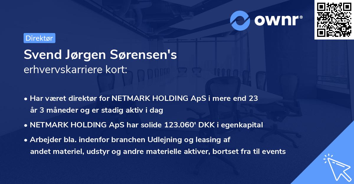 Svend Jørgen Sørensen's erhvervskarriere kort