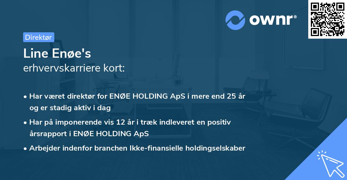 Line Enøe's erhvervskarriere kort