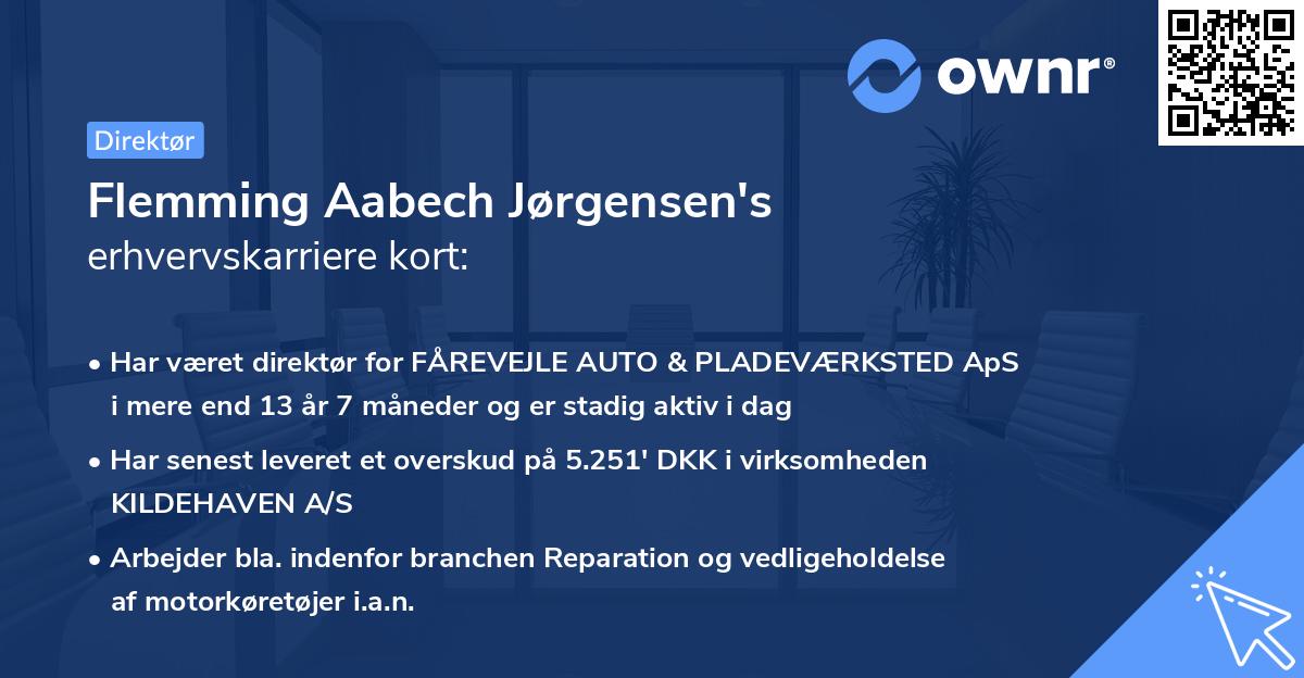 Flemming Aabech Jørgensen's erhvervskarriere kort