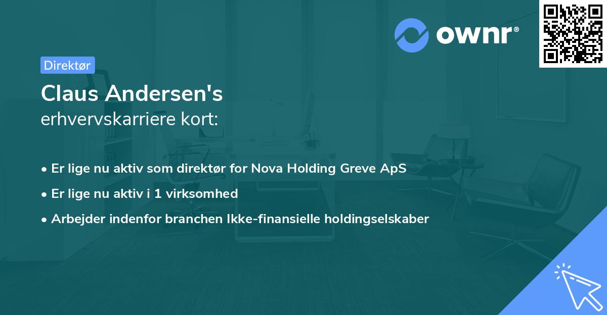 Claus Andersen's erhvervskarriere kort