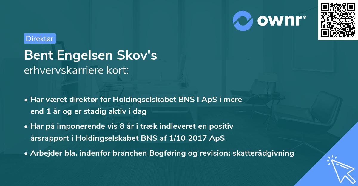 Bent Engelsen Skov's erhvervskarriere kort