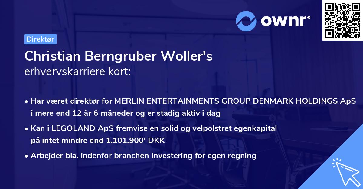 Christian Berngruber Woller's erhvervskarriere kort