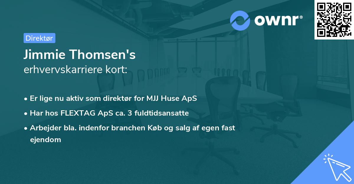 Jimmie Thomsen's erhvervskarriere kort