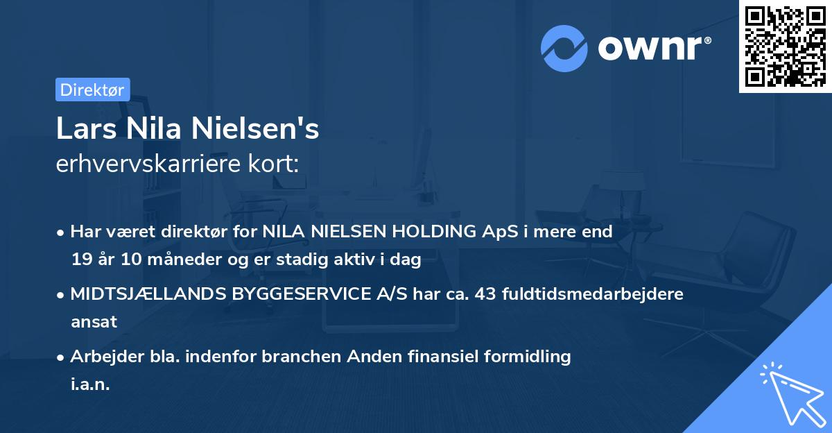 Lars Nila Nielsen's erhvervskarriere kort
