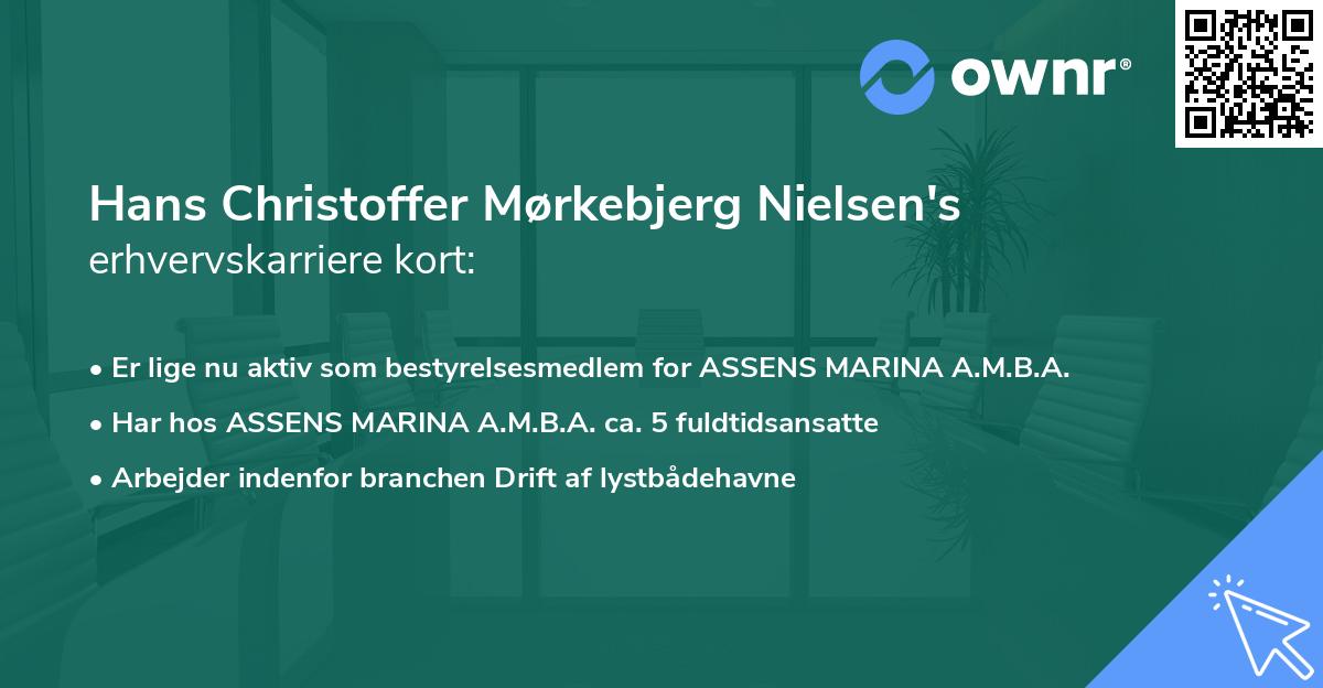 Hans Christoffer Mørkebjerg Nielsen's erhvervskarriere kort