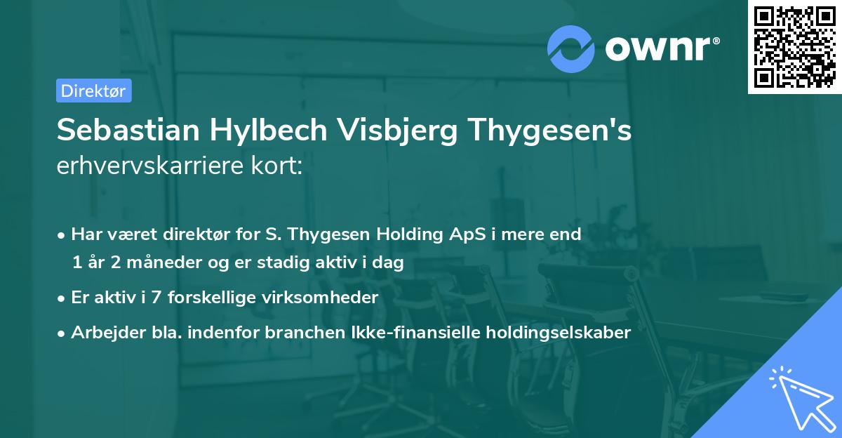 Sebastian Hylbech Visbjerg Thygesen's erhvervskarriere kort