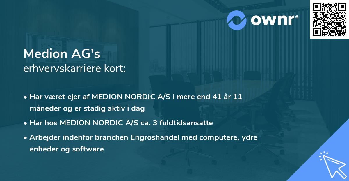 Medion AG's erhvervskarriere kort