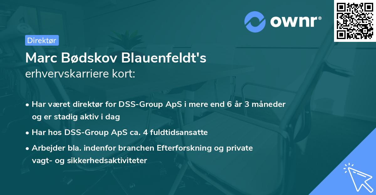 Marc Bødskov Blauenfeldt's erhvervskarriere kort