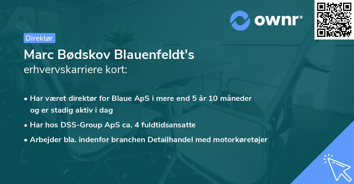 Marc Bødskov Blauenfeldt's erhvervskarriere kort