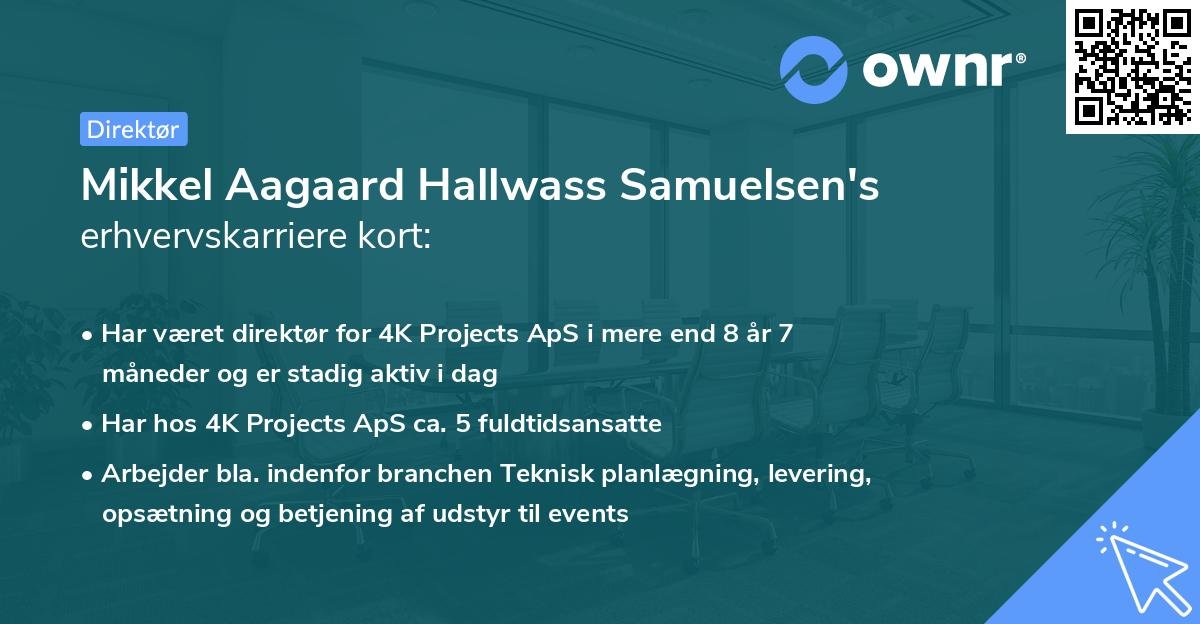 Mikkel Aagaard Hallwass Samuelsen's erhvervskarriere kort