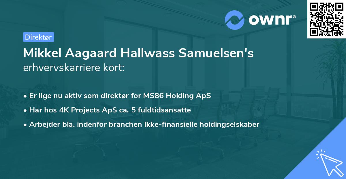 Mikkel Aagaard Hallwass Samuelsen's erhvervskarriere kort