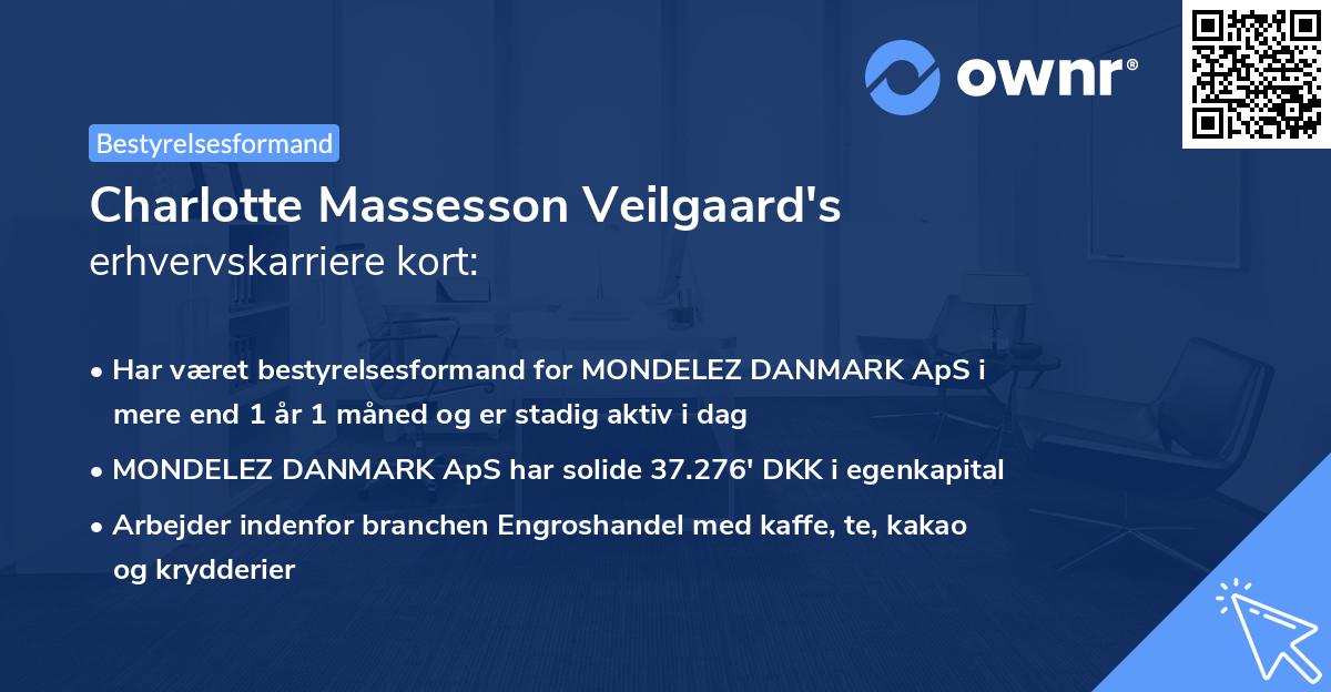 Charlotte Massesson Veilgaard's erhvervskarriere kort