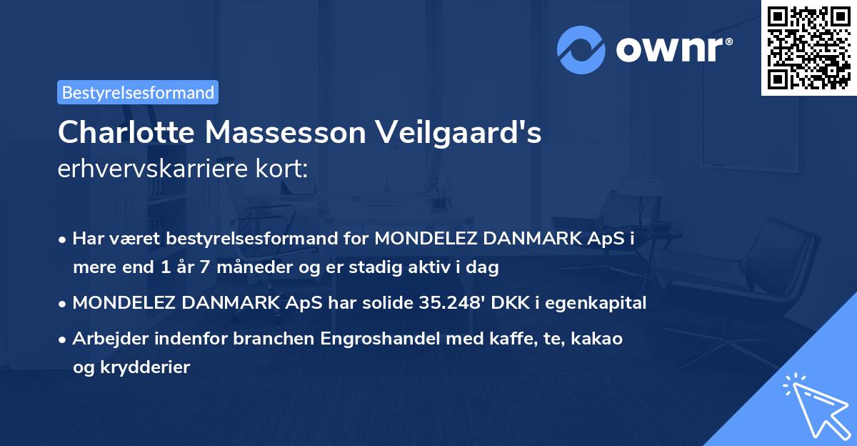 Charlotte Massesson Veilgaard's erhvervskarriere kort