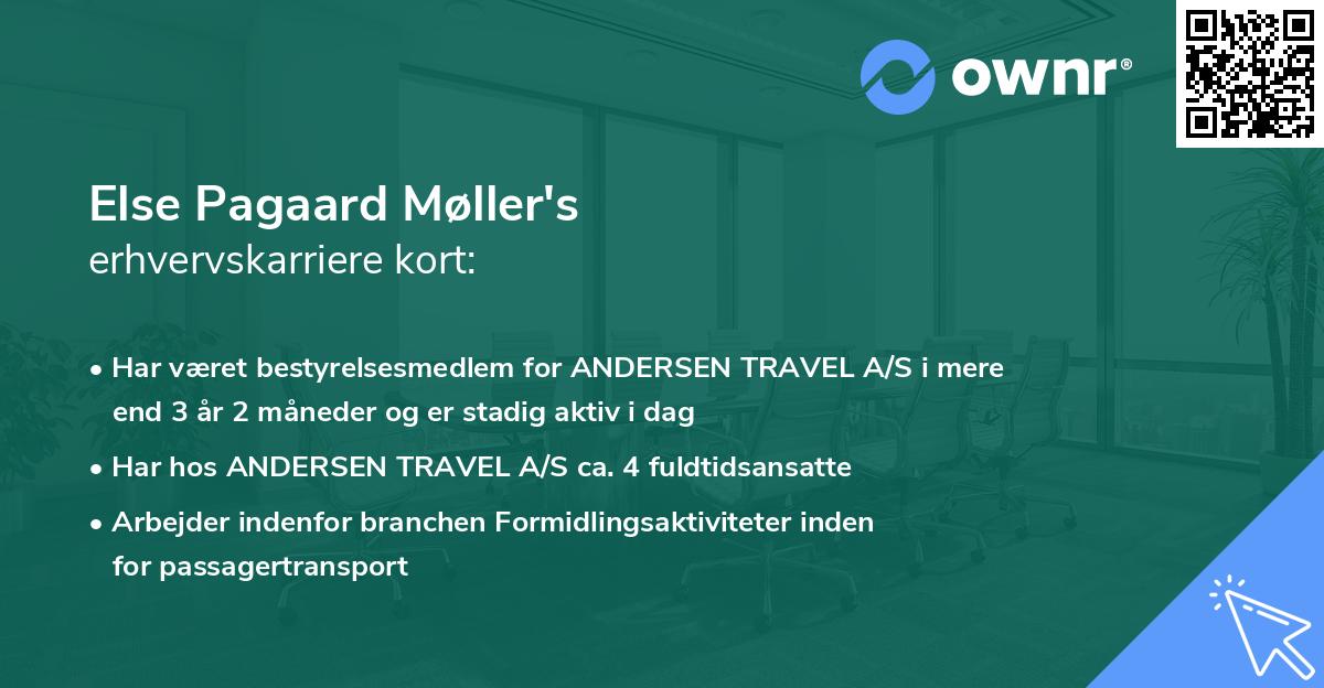 Else Pagaard Møller's erhvervskarriere kort