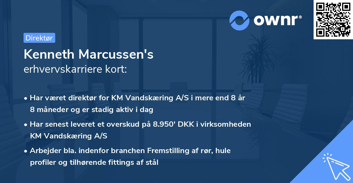 Kenneth Marcussen's erhvervskarriere kort