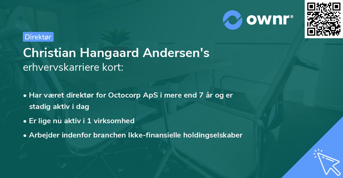 Christian Hangaard Andersen's erhvervskarriere kort