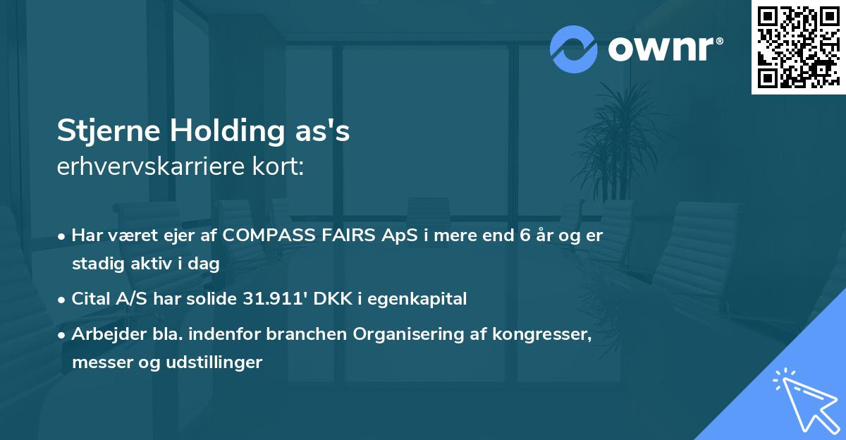 Stjerne Holding as's erhvervskarriere kort