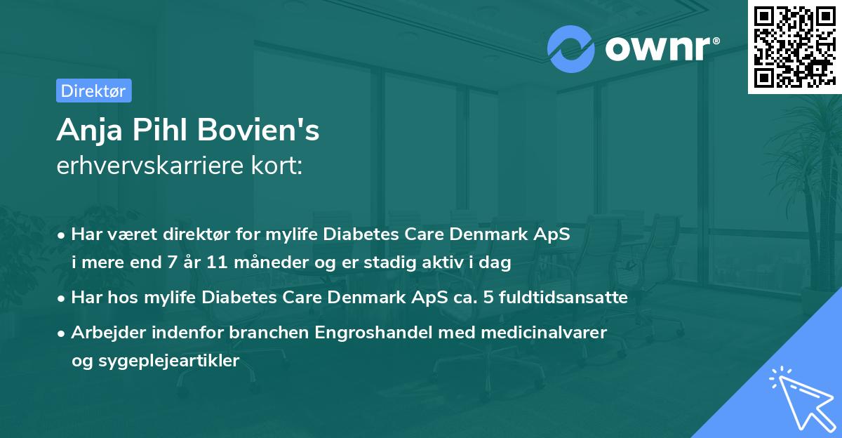 Anja Pihl Bovien's erhvervskarriere kort