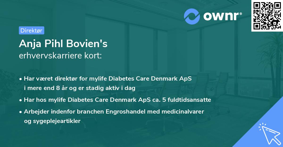 Anja Pihl Bovien's erhvervskarriere kort