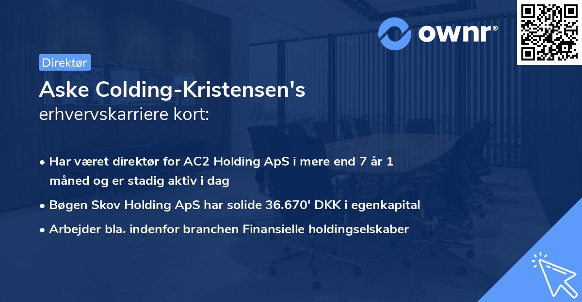 Aske Colding-Kristensen's erhvervskarriere kort