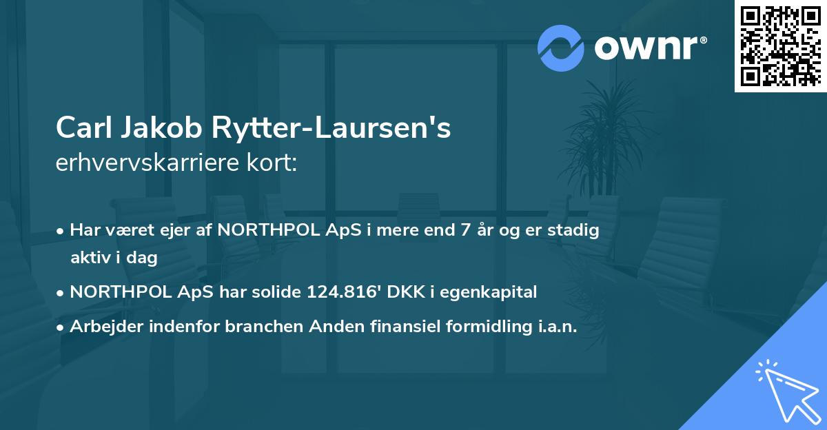 Carl Jakob Rytter-Laursen's erhvervskarriere kort