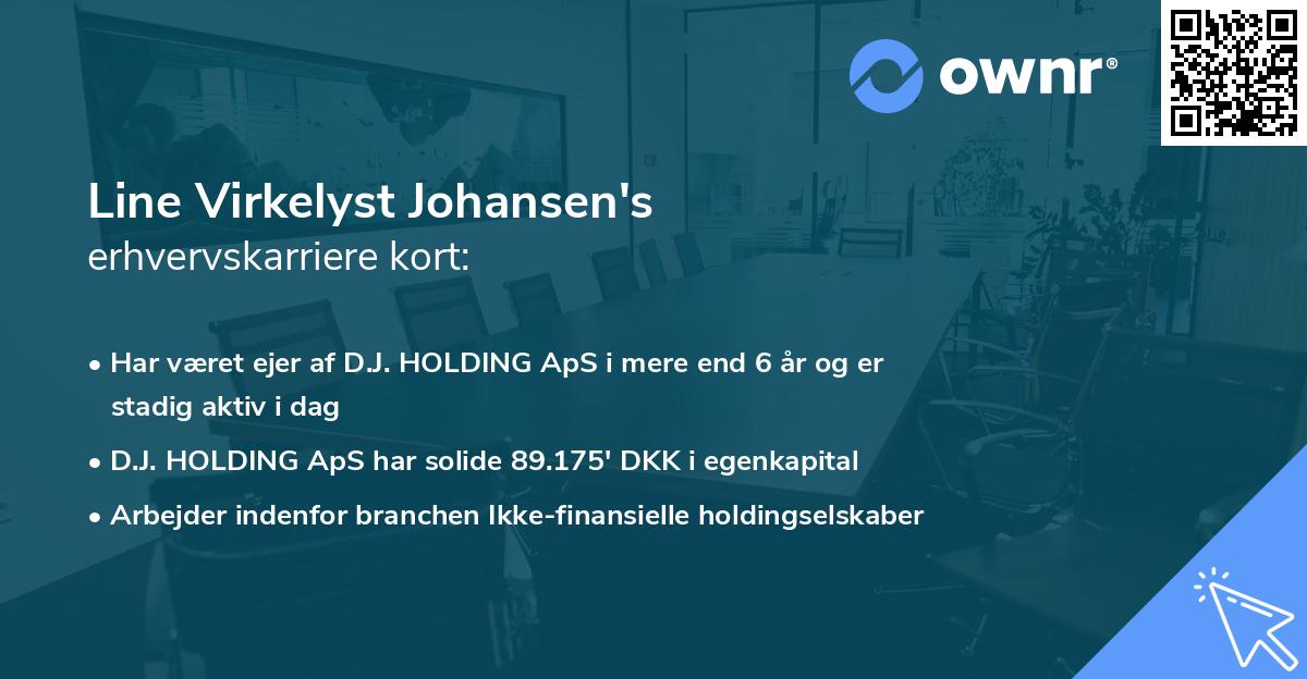 Line Virkelyst Johansen's erhvervskarriere kort