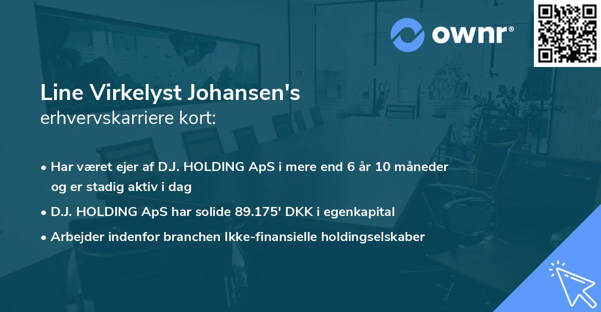Line Virkelyst Johansen's erhvervskarriere kort