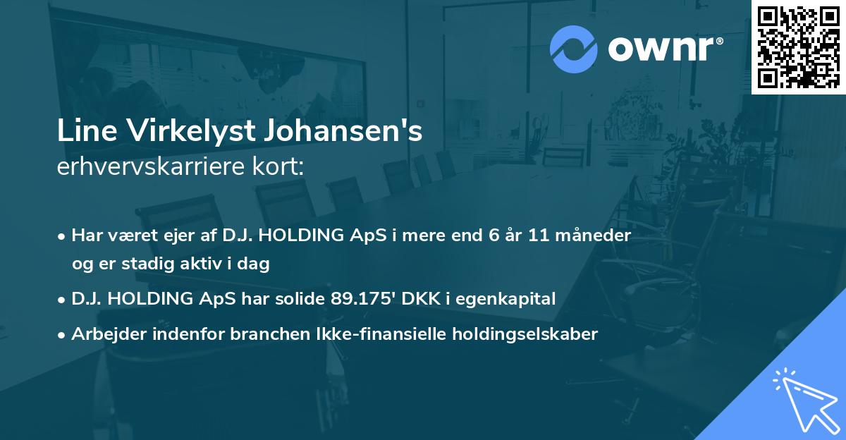 Line Virkelyst Johansen's erhvervskarriere kort