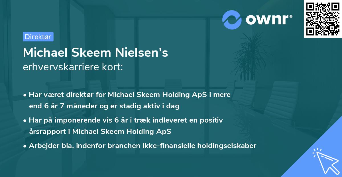 Michael Skeem Nielsen's erhvervskarriere kort