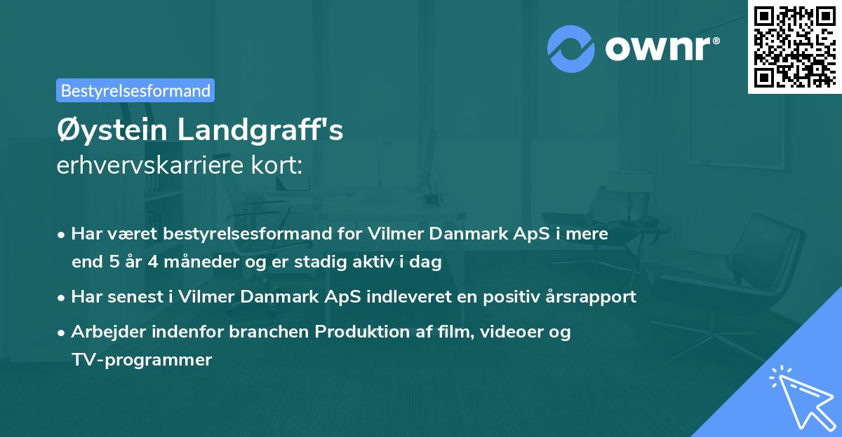 Øystein Landgraff's erhvervskarriere kort