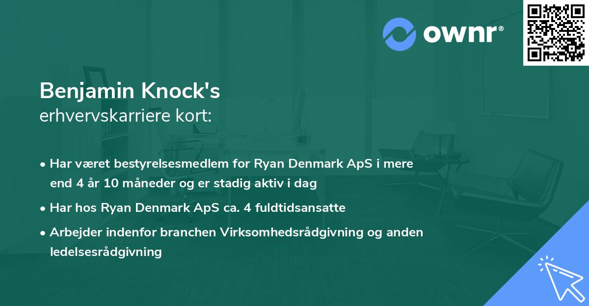 Benjamin Knock's erhvervskarriere kort