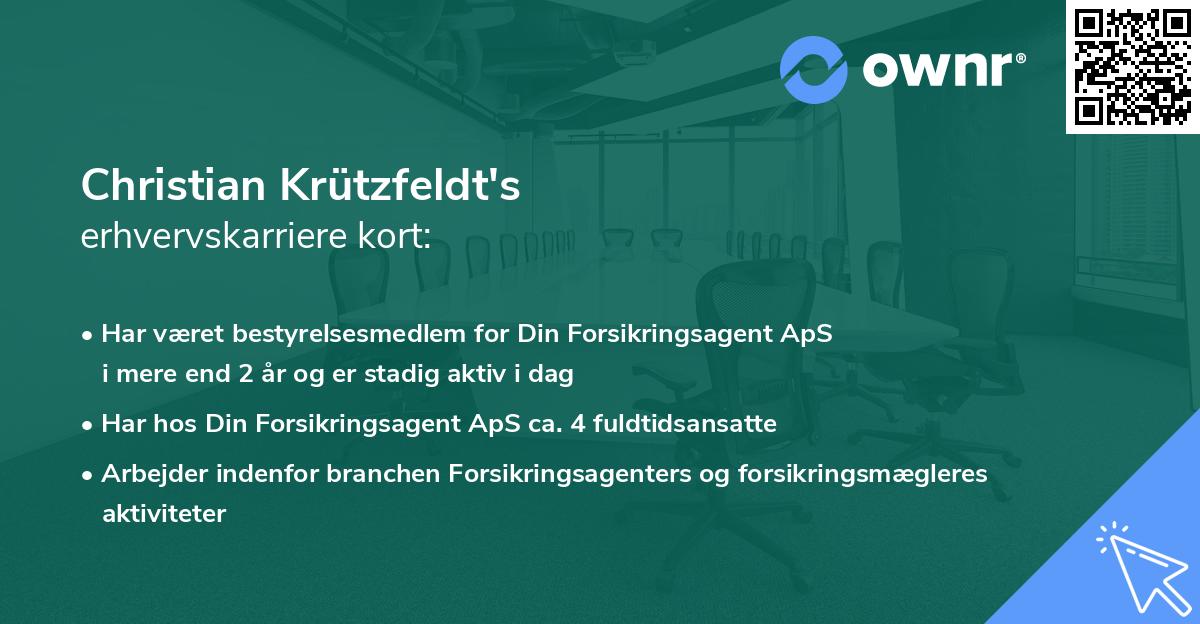Christian Krützfeldt's erhvervskarriere kort