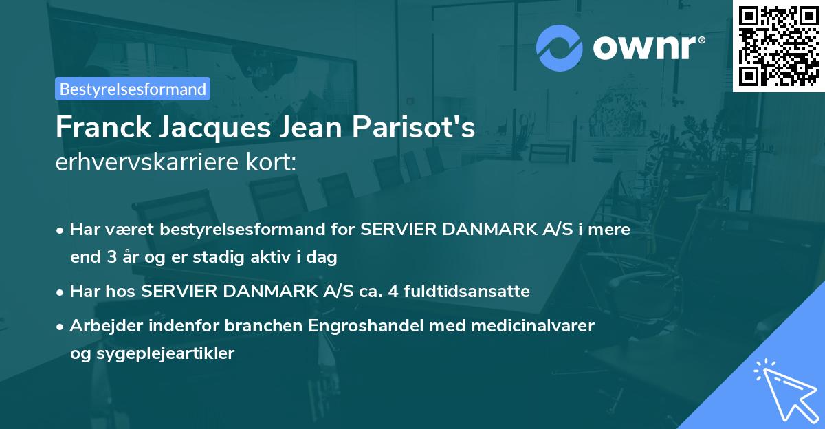 Franck Jacques Jean Parisot's erhvervskarriere kort