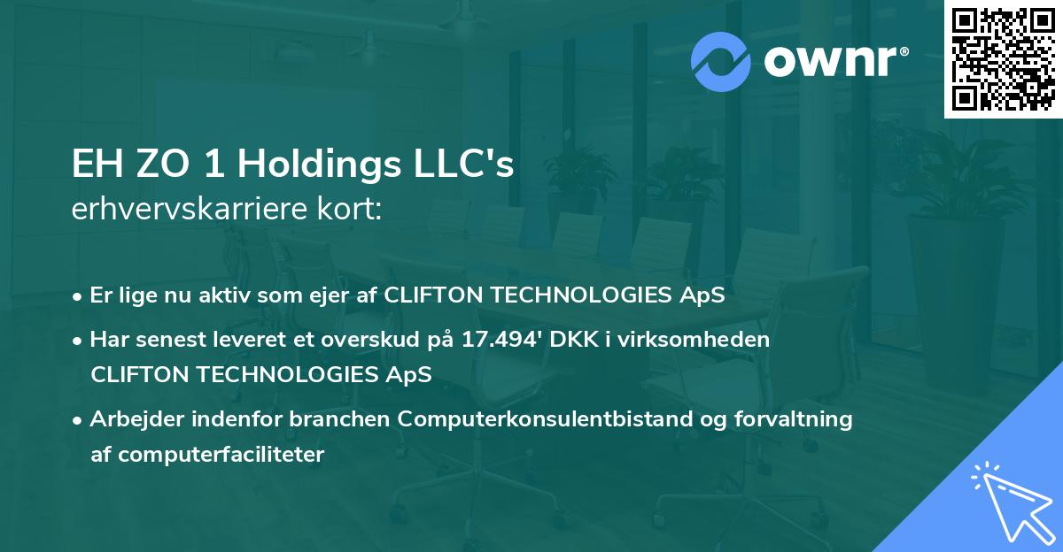 EH ZO 1 Holdings LLC's erhvervskarriere kort