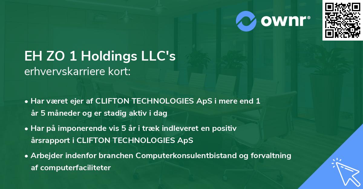 EH ZO 1 Holdings LLC's erhvervskarriere kort