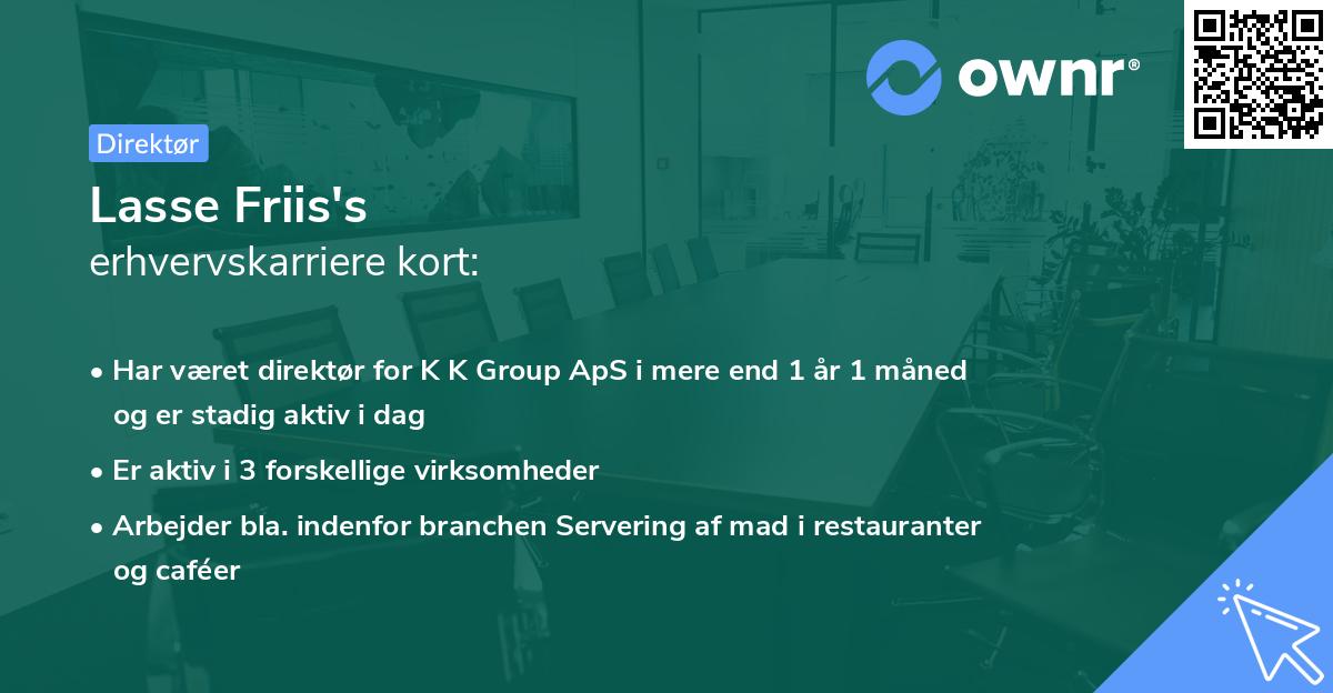 Lasse Friis's erhvervskarriere kort