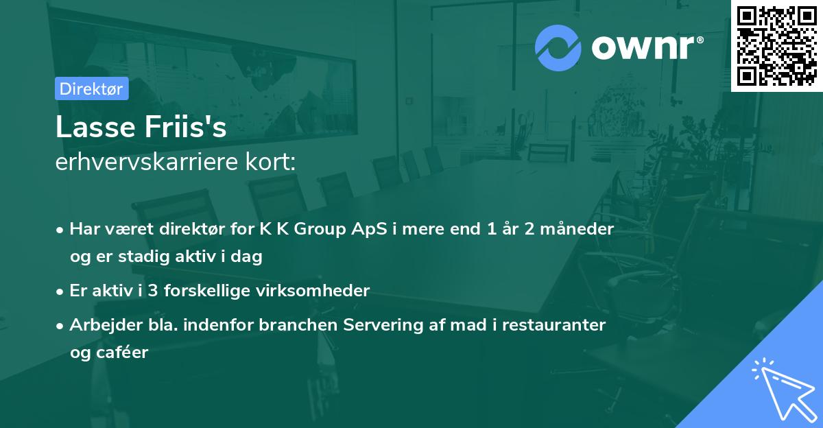 Lasse Friis's erhvervskarriere kort