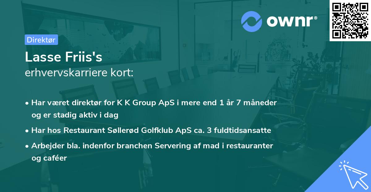 Lasse Friis's erhvervskarriere kort