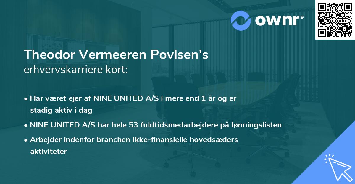 Theodor Vermeeren Povlsen's erhvervskarriere kort
