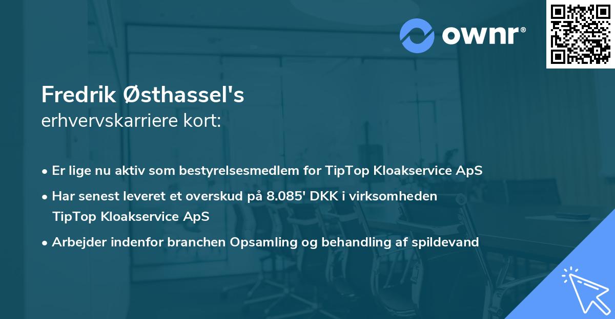 Fredrik Østhassel's erhvervskarriere kort